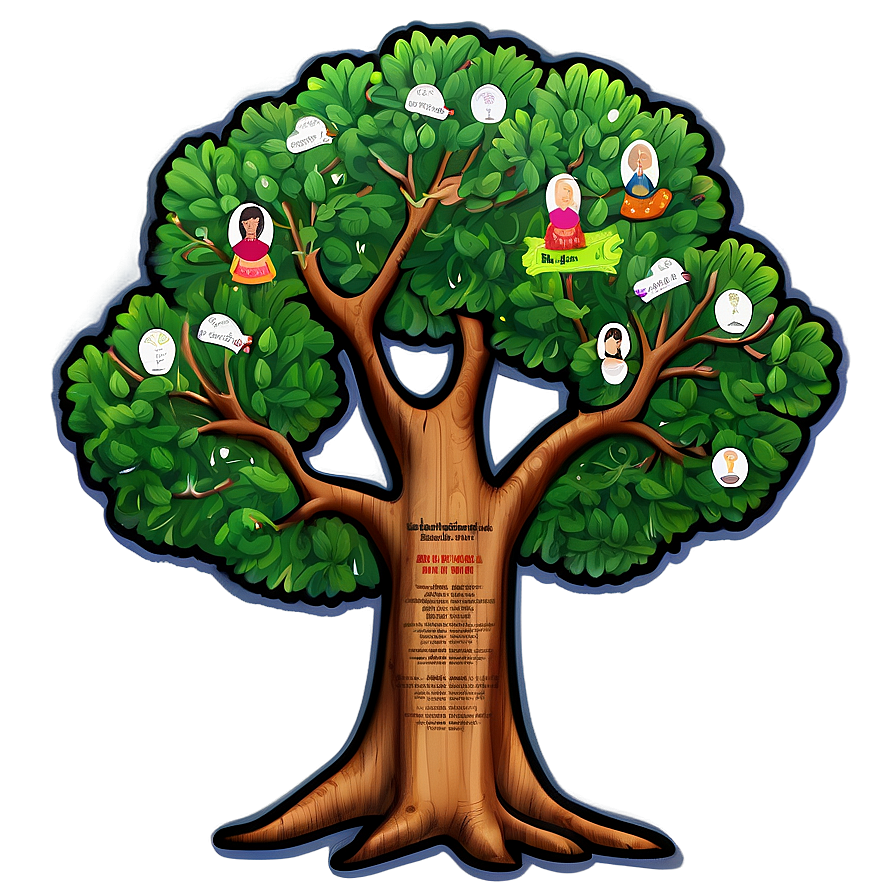 Customizable Family Reunion Tree Png 06212024 PNG image