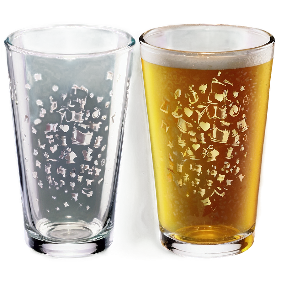 Customizable Pint Glass Artwork Png 06282024 PNG image