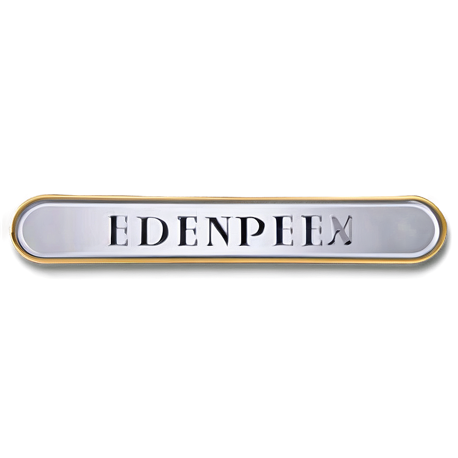 Customized Metal Nameplate Png Cxc PNG image