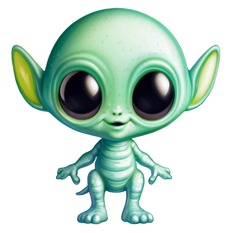 Cute Alien D PNG image