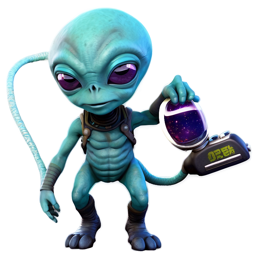 Cute Alien Explorer Png Jef PNG image