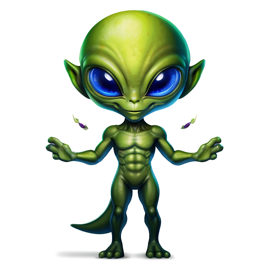 Cute Alien Mascot Png 05032024 PNG image