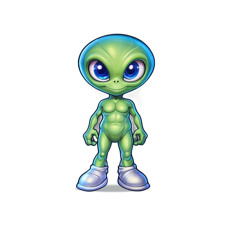 Cute Alien Mascot Png Thu PNG image