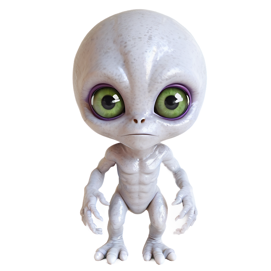 Cute Alien With Big Eyes Png Hsr89 PNG image