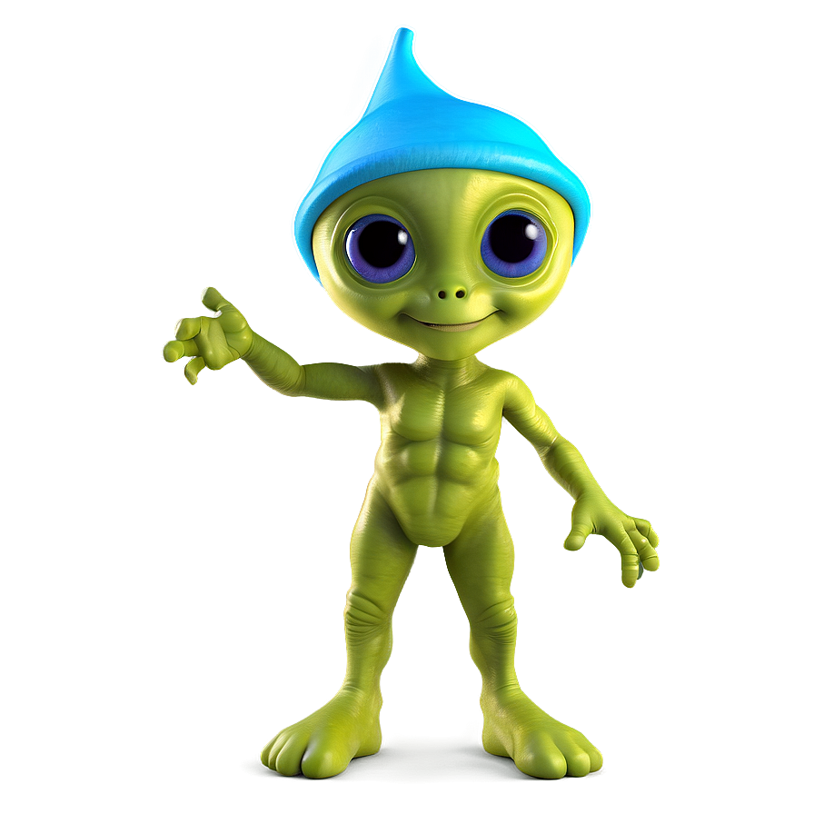 Cute Alien With Candy Png Fhn40 PNG image