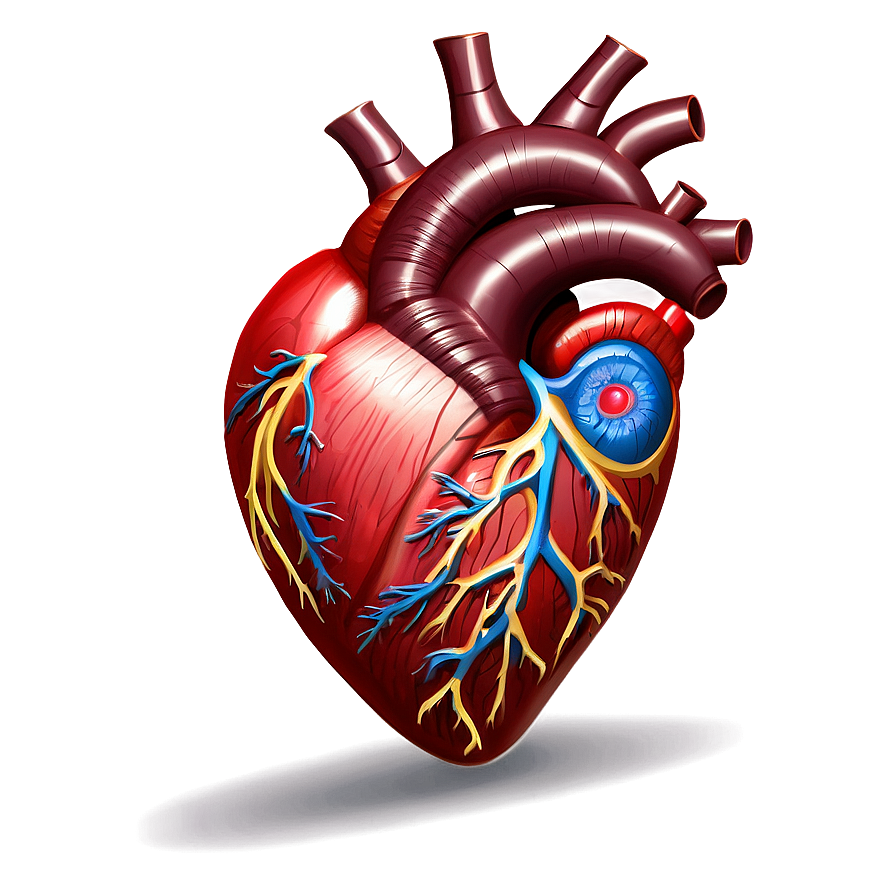 Cute Anatomical Heart Png Dpo23 PNG image