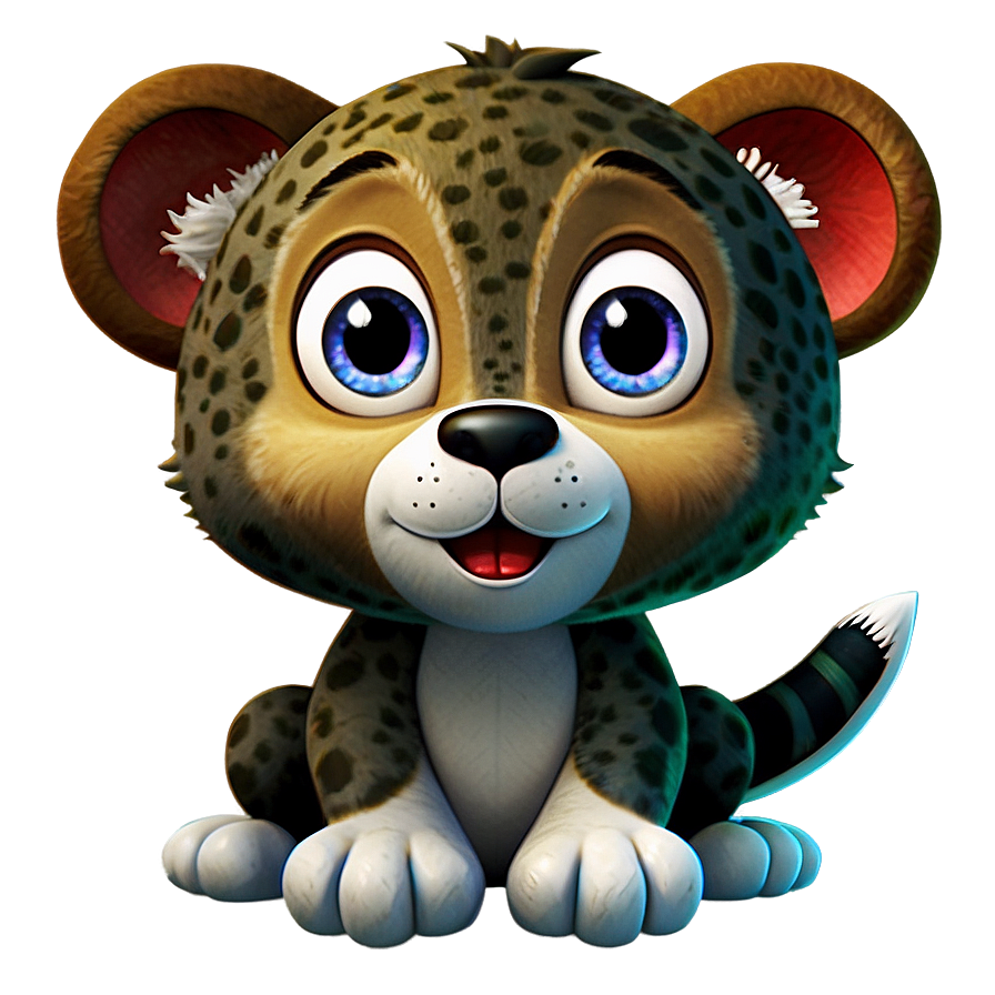 Cute Animal Cartoon Character Png Vdi PNG image