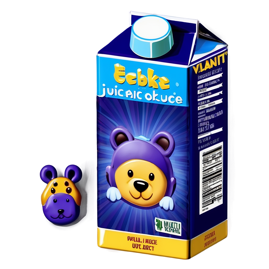 Cute Animal Juice Box Png Eru PNG image