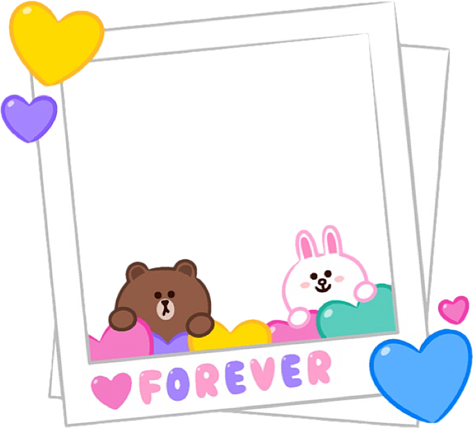 Cute_ Animated_ Love_ Frame_ Forever PNG image