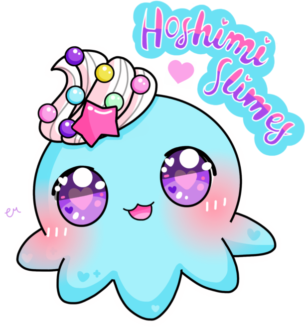 Cute Animated Slime Creature PNG image