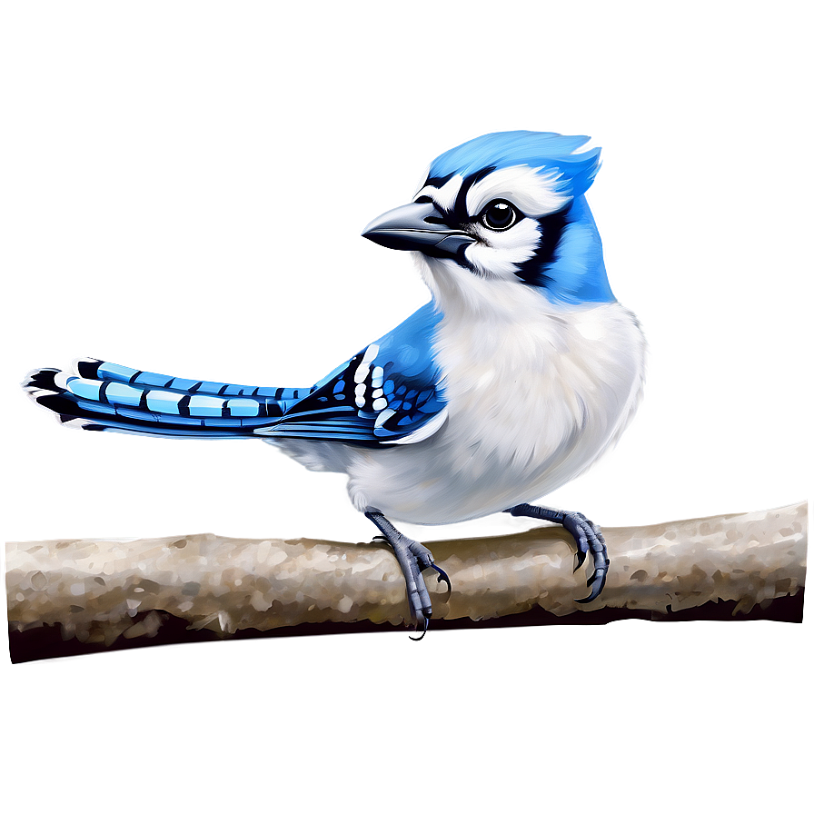 Cute Baby Blue Jay Png Jry PNG image