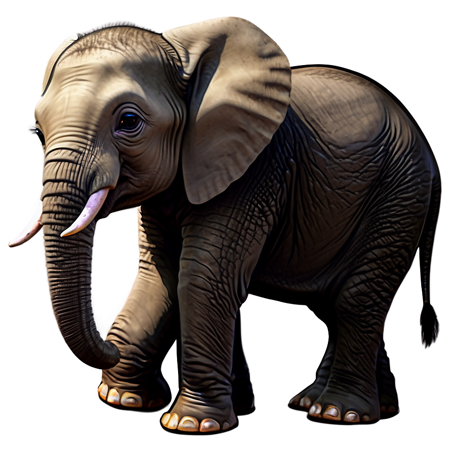 Cute Baby Elephant Png Qyd45 PNG image
