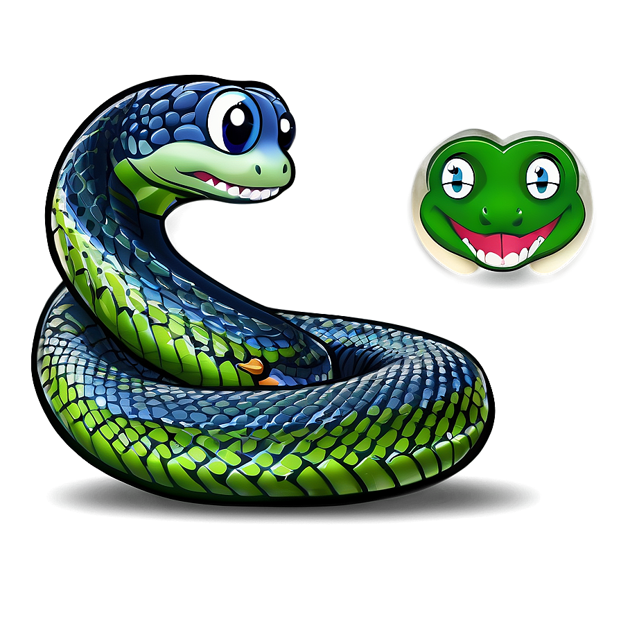 Cute Baby Snake Cartoon Png Gjr28 PNG image