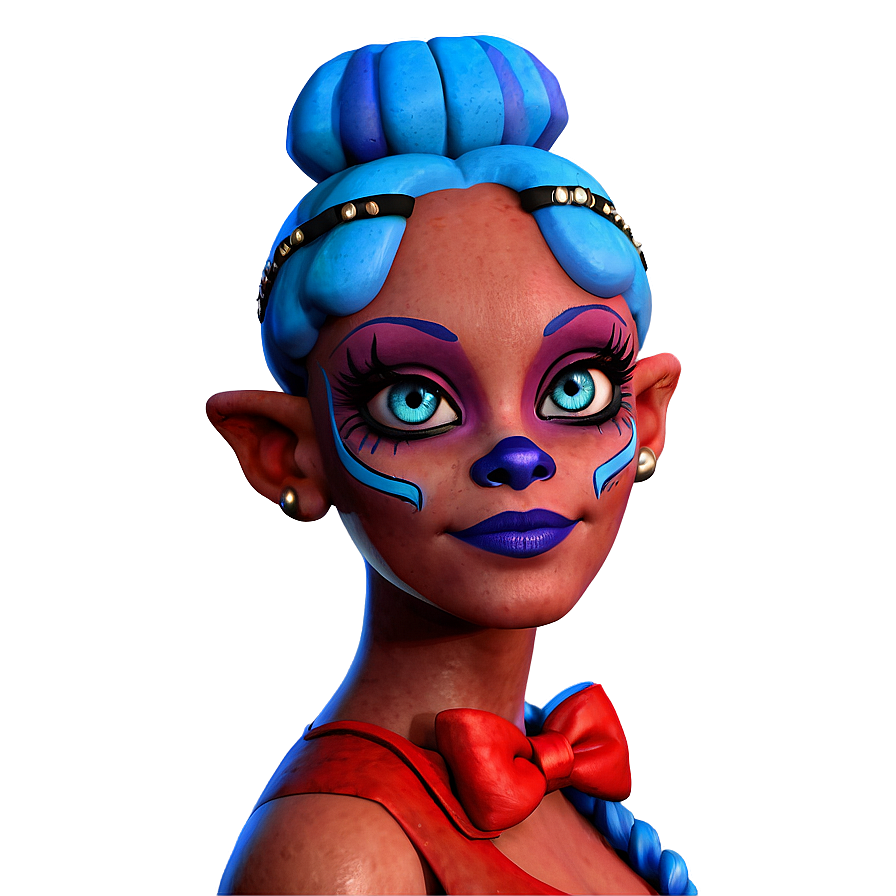 Cute Ballora Illustration Png 06252024 PNG image