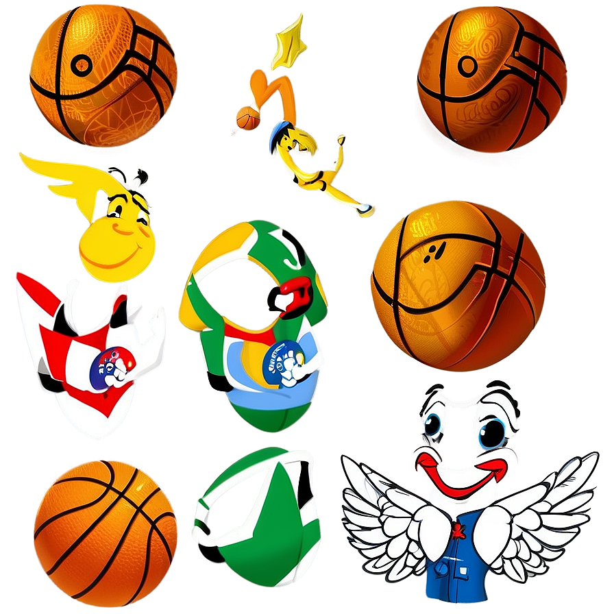 Cute Basketball Cartoon Png 06212024 PNG image