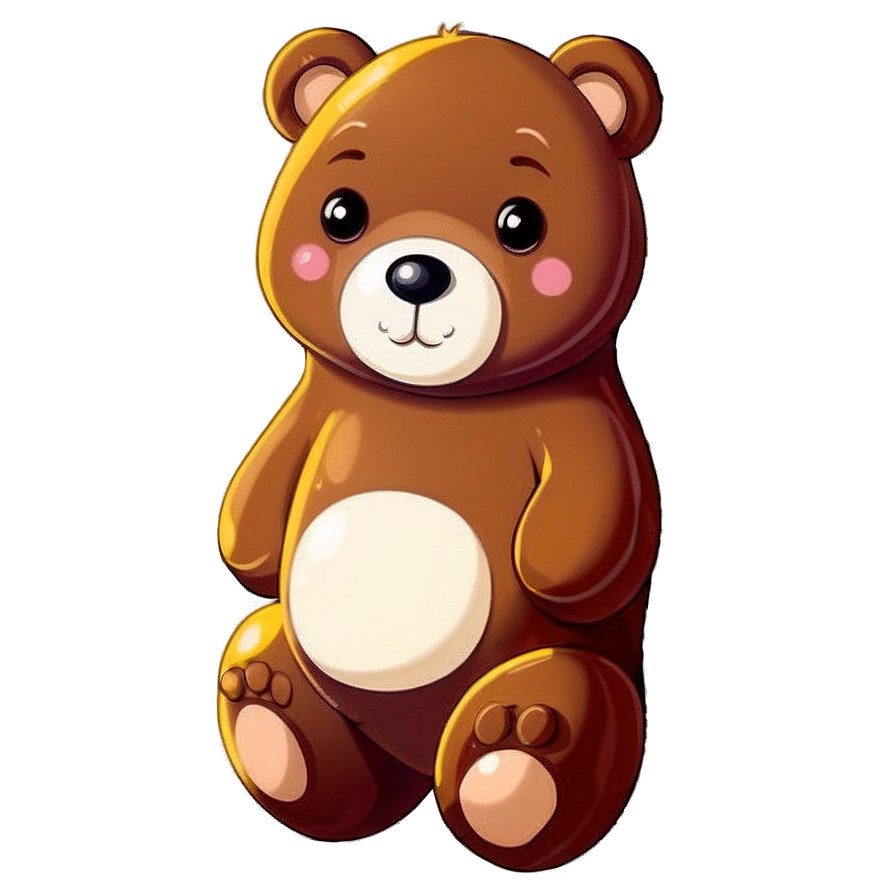 Cute Bear Character Png 05032024 PNG image