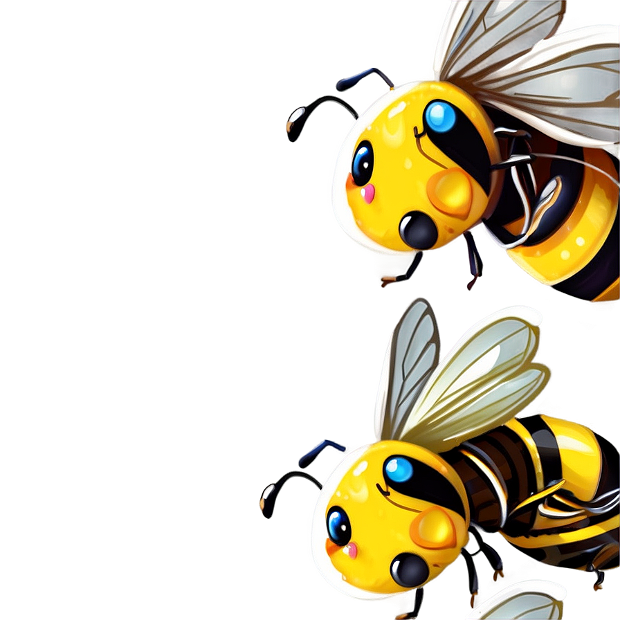 Cute Bee C PNG image