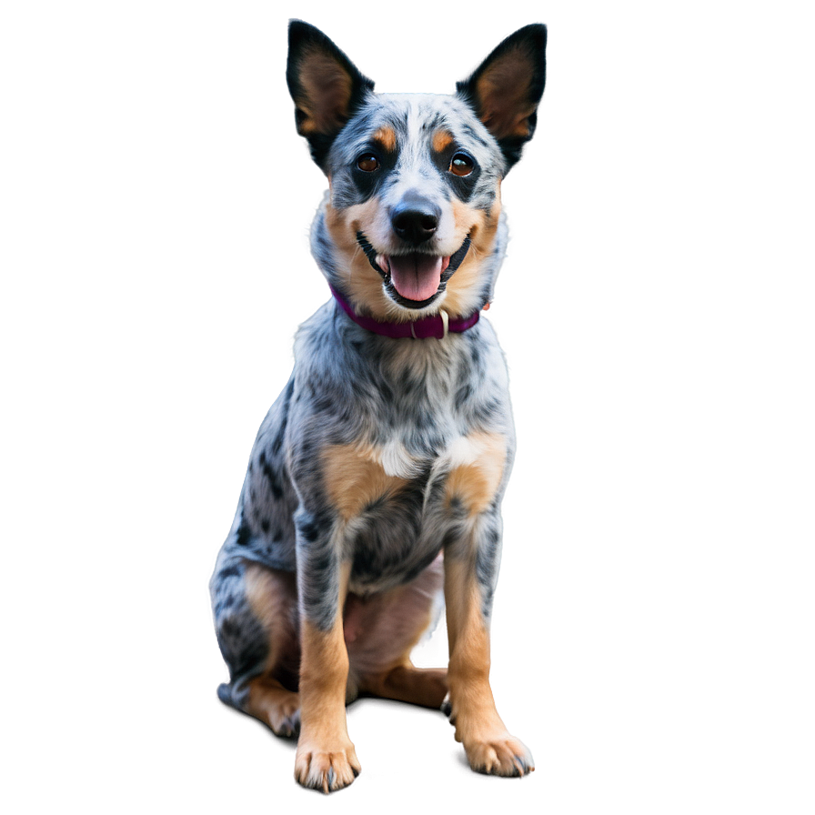 Cute Blue Heeler Sitting Png Pvx61 PNG image