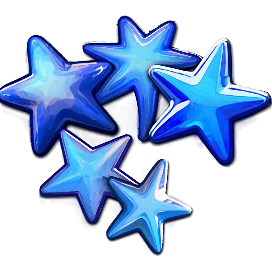 Cute Blue Stars Png 59 PNG image