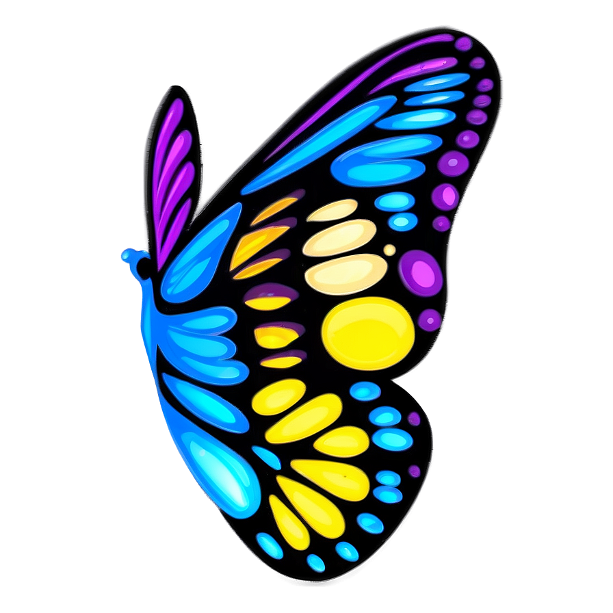 Cute Butterfly Outline Png Uoa7 PNG image