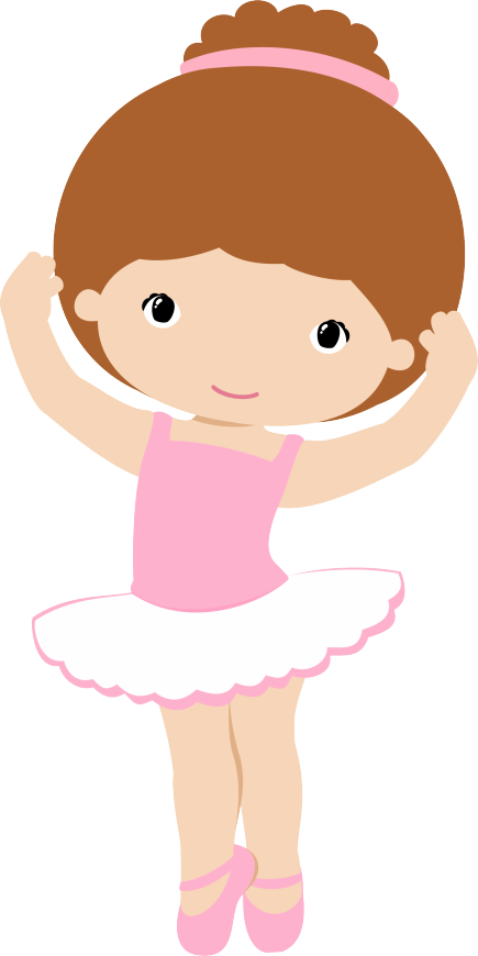 Cute Cartoon Ballerina PNG image