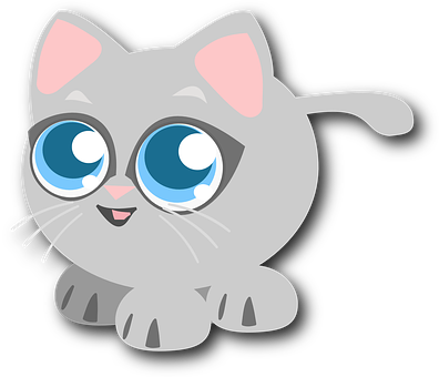 Cute Cartoon Cat PNG image