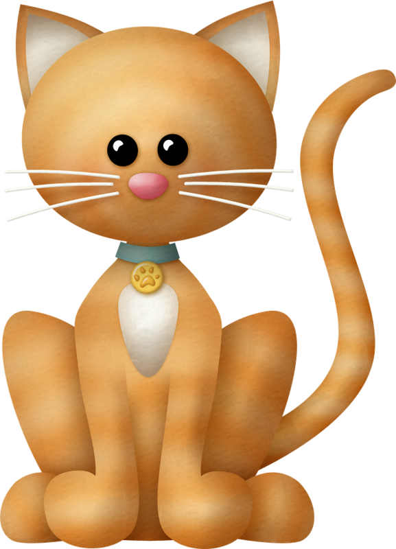 Cute Cartoon Cat Illustration PNG image