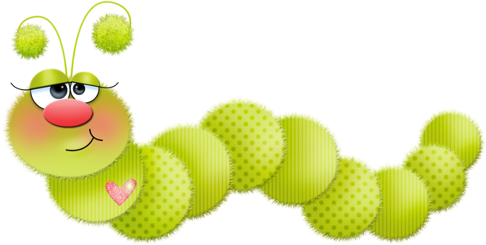 Cute Cartoon Caterpillar PNG image