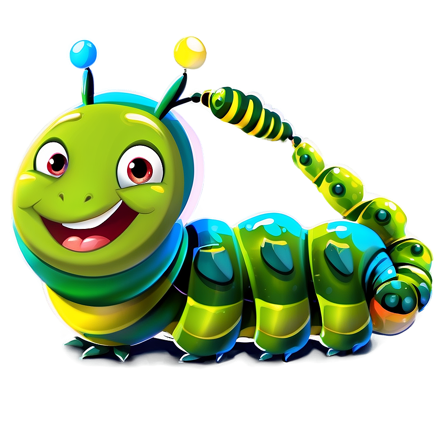 Cute Cartoon Caterpillar Png Fkq30 PNG image