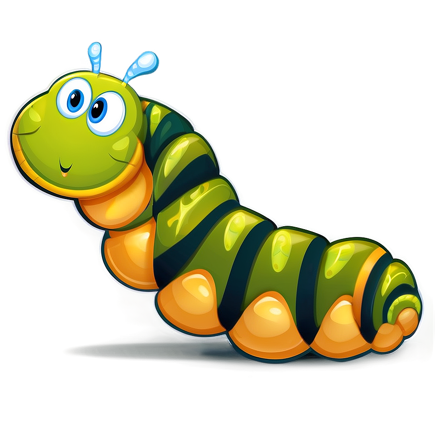 Cute Cartoon Caterpillar Png Uxq31 PNG image