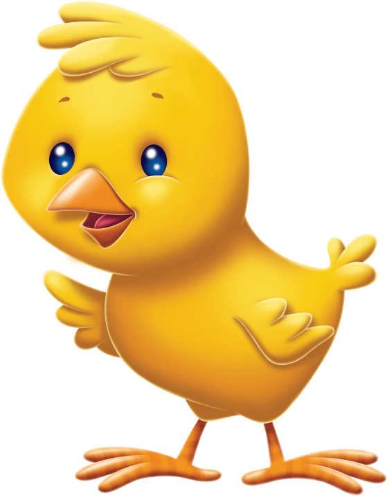 Cute Cartoon Chick Illustration PNG image