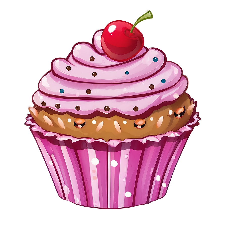 Cute Cartoon Cupcake Png Tjr77 PNG image