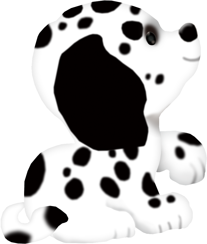Cute Cartoon Dalmatian Puppy PNG image