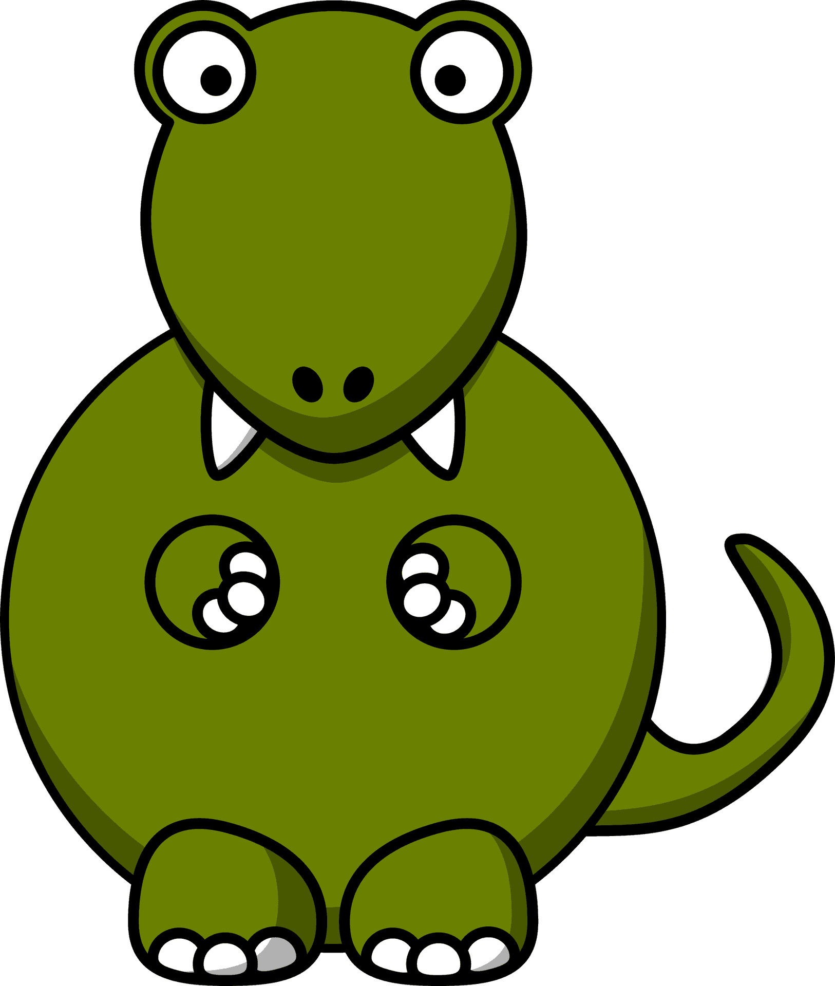 Cute Cartoon Dinosaur PNG image