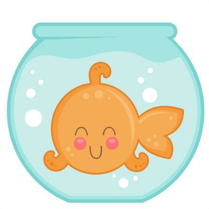 Cute Cartoon Fishin Bowl PNG image