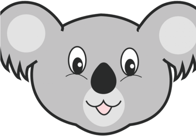 Cute Cartoon Koala Face PNG image