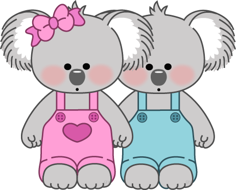 Cute Cartoon Koalasin Overalls PNG image