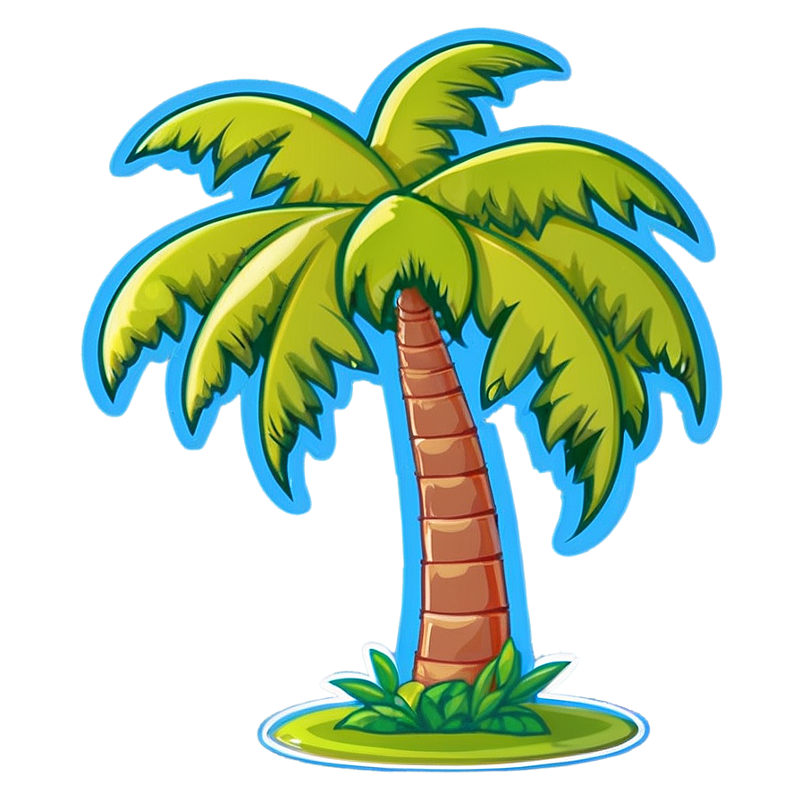 Cute Cartoon Palm Tree Png 06212024 PNG image