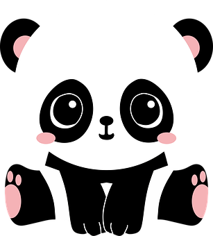 Cute Cartoon Panda PNG image
