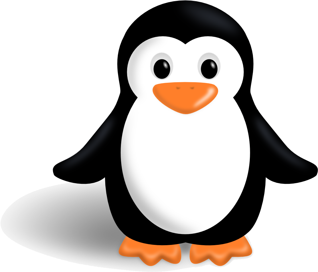 Cute Cartoon Penguin PNG image