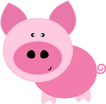 Cute Cartoon Pig PNG image