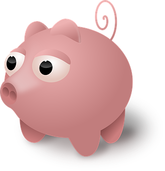 Cute Cartoon Pig Vector PNG image