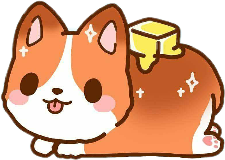 Cute Cartoon Shiba Inuwith Hat PNG image