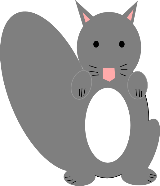 Cute Cartoon Squirrel PNG image