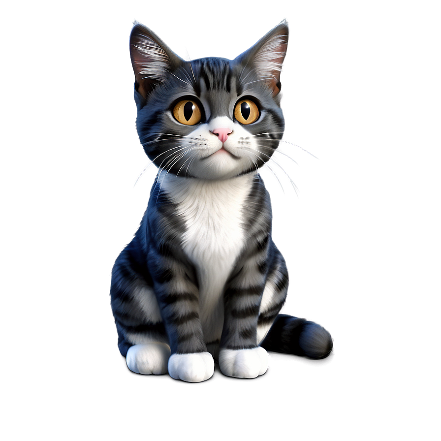 Cute Cat Cartoon Png 05232024 PNG image