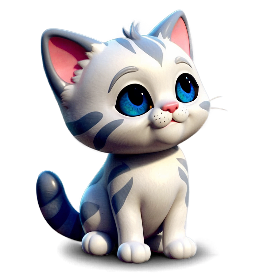 Cute Cat Cartoon Png 05232024 PNG image