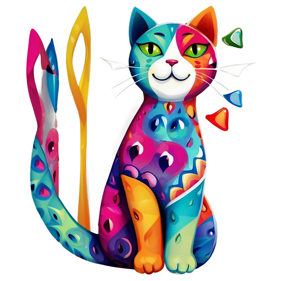 Cute Cat Character Png 22 PNG image