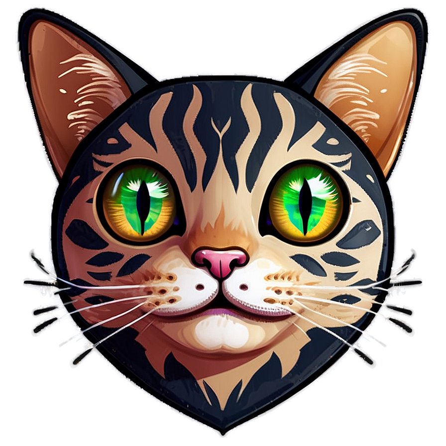 Cute Cat Face Cartoon Png Yil42 PNG image