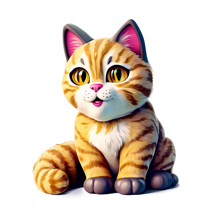 Cute Cat Mascot Png 05232024 PNG image