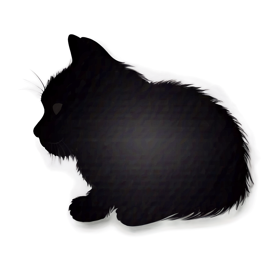 Cute Cat Silhouette Png Cbj91 PNG image